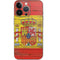 Spain Flag Dark Wood iPhone 14 Pro Skin